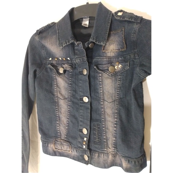 Abbey Dawn - Detailed Denim Jacket - Picture 2 of 8